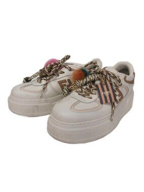 Fendi Match Platform Sneakers Charm White Us9